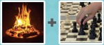 Pictoword Holidays level 14 - Fire Burn Hot Flame Chess Move Pawn
