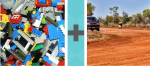 Pictoword Landmarks level 29 - Lego Bricks Toys Mud Dirt Track Trail