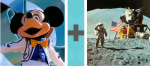 Pictoword Landmarks level 3 - Mickey Mouse Disney Moon Landing Space Astronaut